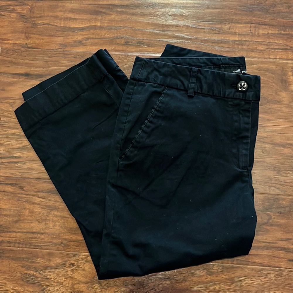 Willi Smith Cropped Black Pants